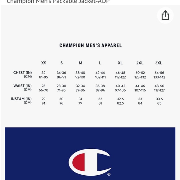 Champion Men Jacket-AOP White Tonal Wash Cloud - Picture 3 of 3